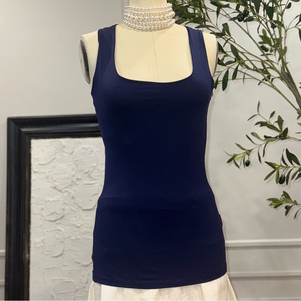 Navy Blue Women's Tank Top - Zara